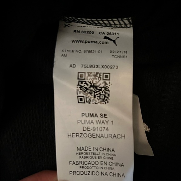 Puma x SANKUANZ Unisex Hoodie XL Black Hooded Sweatshirt 578621 01 New W/ Tags - Picture 7 of 8